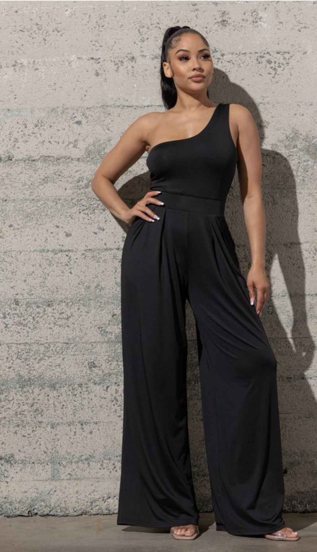TMHB Nicola One shoulder jumpsuit