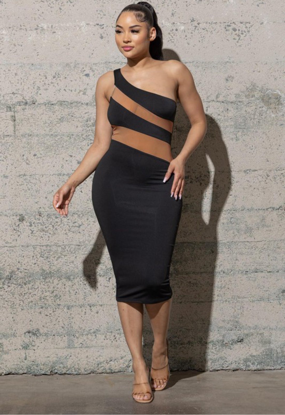 TMHB Sheer Illusion Dress